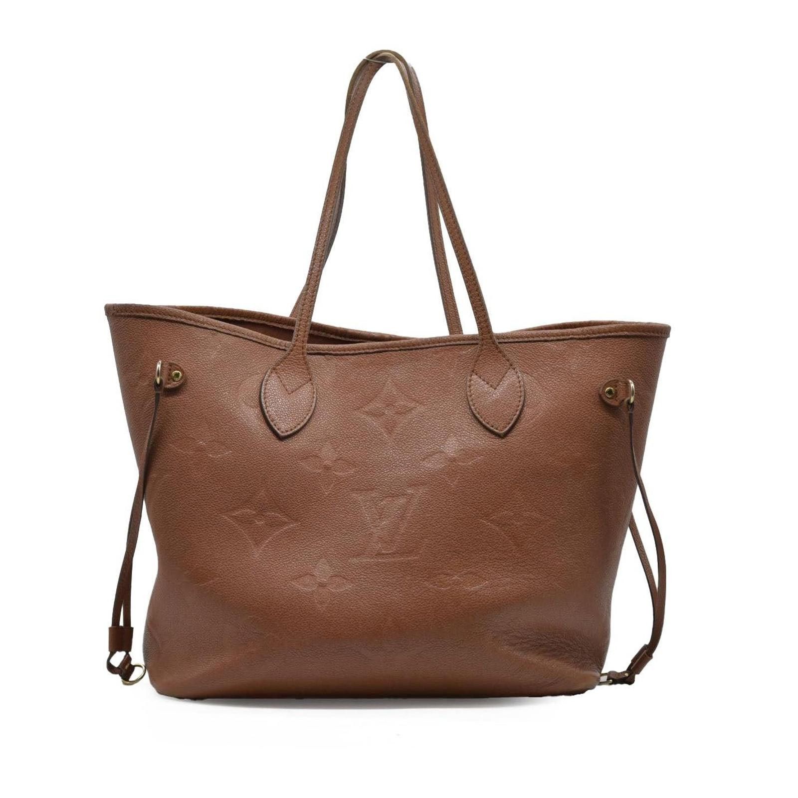 Louis Vuitton Louis Vuitton Empreinte Monogram Giant Neverfull MM Cognac Size ONE SIZE - 3 Thumbnail