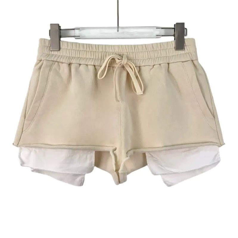 Miu Miu Miu Miu Beige Cotton Women's Shorts 0089 Size 23" - 1 Thumbnail