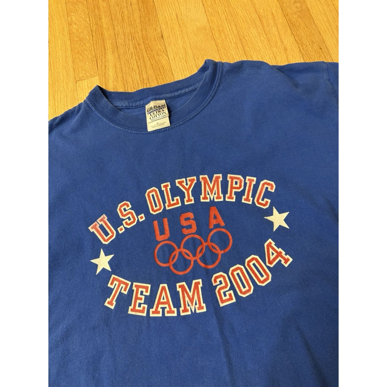 Gildan Vintage 2004 Summer US Olympic Team T Shirt Adult Size M Size US M / EU 48-50 / 2 - 2 Thumbnail