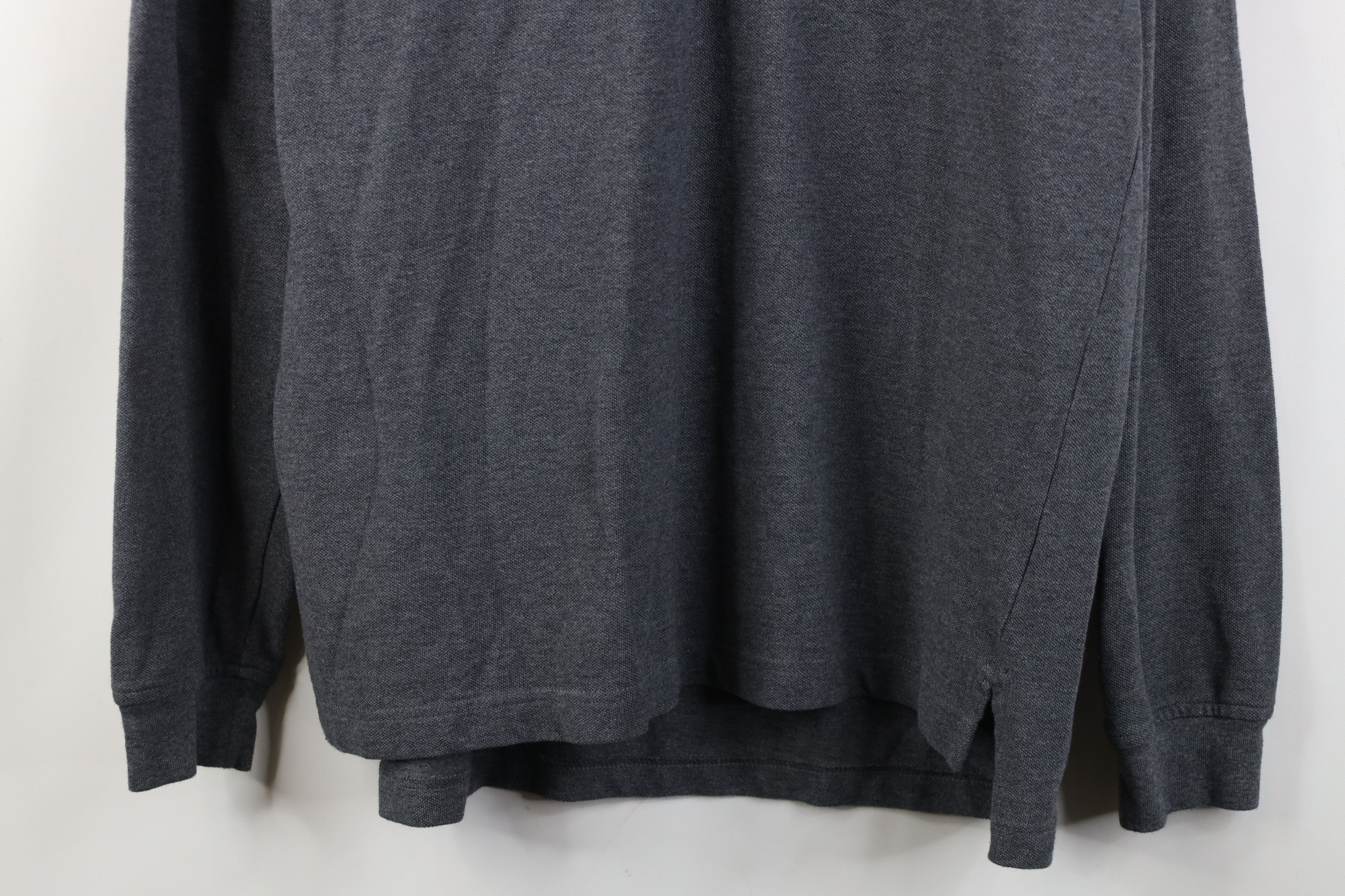 Lands' End Vintage 90s Lands End Long Sleeve Rugby Polo Gray Cotton Size US M / EU 48-50 / 2 - 3 Thumbnail