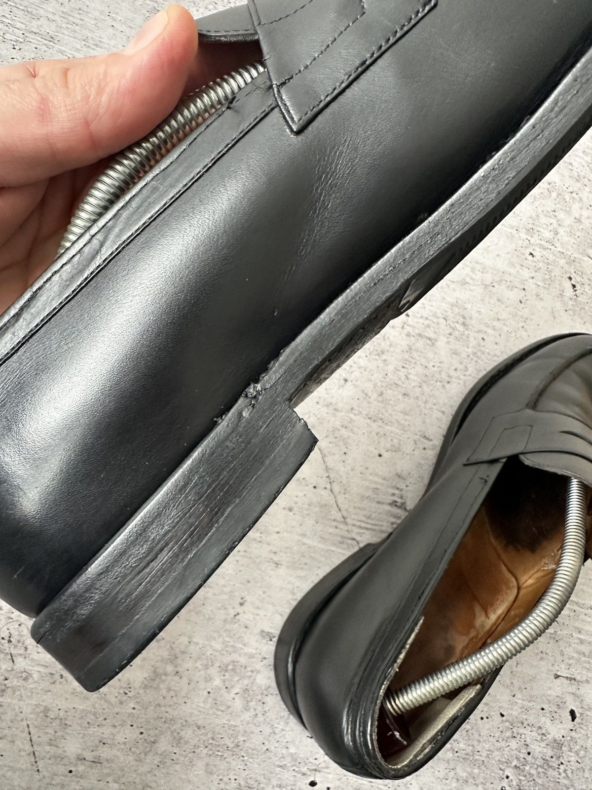 Other Black Leather Loafers, Size 45 - Classic Men’s Formal Shoes Size US 12 / EU 45 - 10 Thumbnail