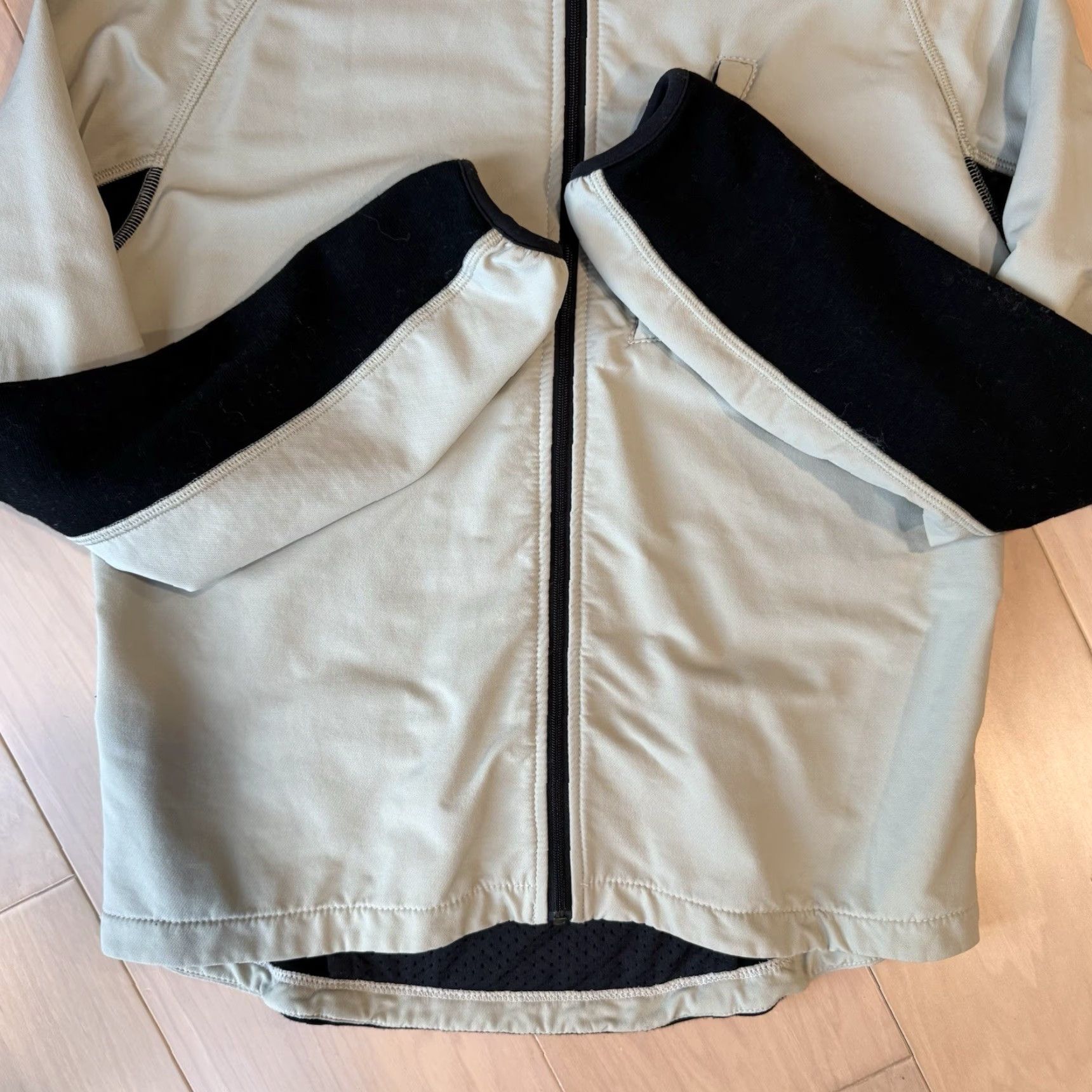 Vintage Ibex Sweater Jacket Women's Large Cream Black Full Zip Utility Wool Outerwear Shirt (Jacket) Size L / US 10 / IT 46 - 6 Thumbnail