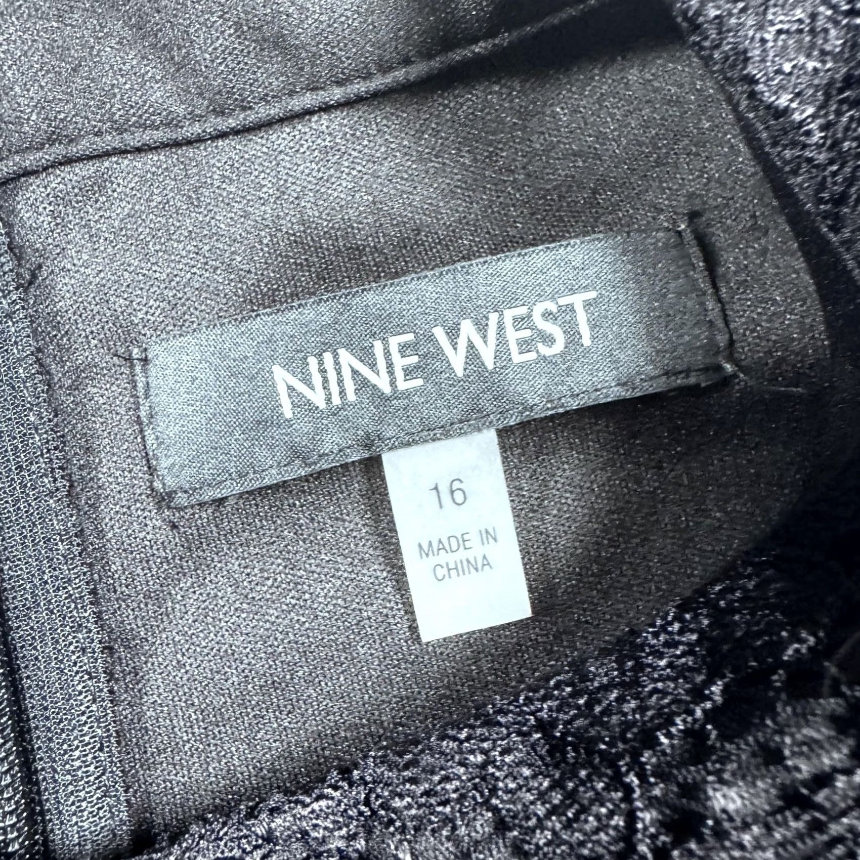 Nine West Nine West Dress Womens 16 Black Lace Sheath Sleeveless Lined Cocktail Keyhole Size XXL / US 16-18 / IT 52-54 - 7 Thumbnail