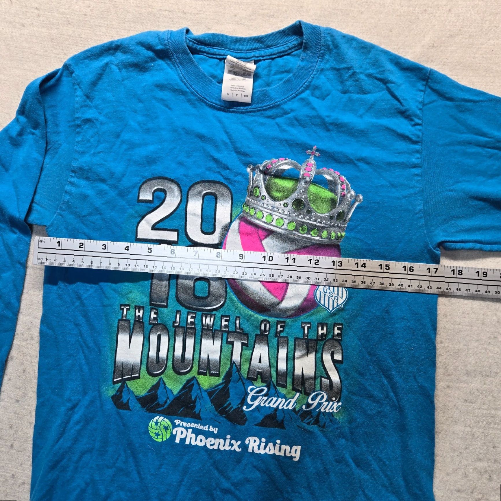 Vintage Jewel of Mountains Grand Prix Phoenix Rising T-Shirt Adult Men's S Small Blue Graphic Tee Shirt 2016 Mens Size US S / EU 44-46 / 1 - 4 Thumbnail