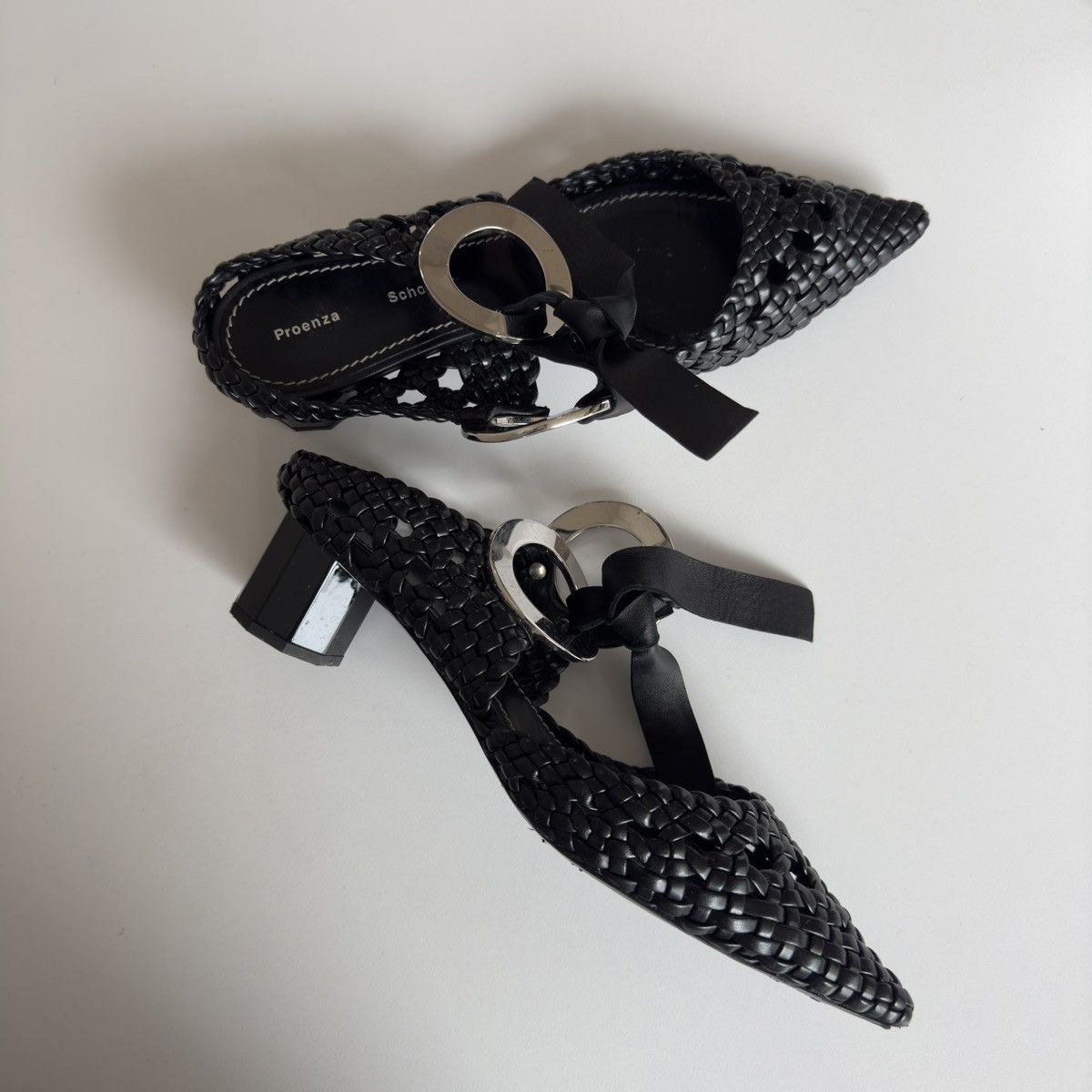 Proenza Schouler Proenza Schouler Leather Woven Mule Size US 6.5 / IT 36.5 - 4 Thumbnail