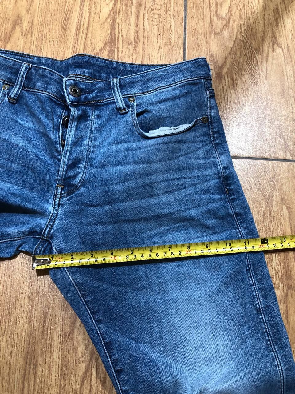 G-Star G-Star RAW 3301 Slim Jeans Denim Designer Straight Pants Size US 32 / EU 48 - 10 Thumbnail