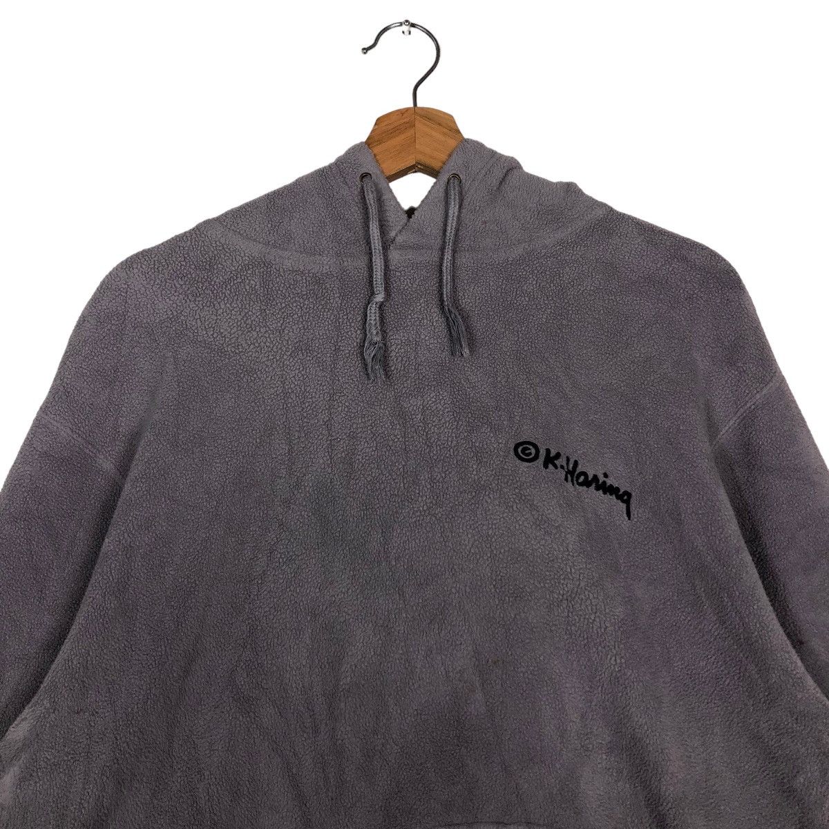 Japanese Brand 🔥Vtg Hoodie Pull Over Keith Haring Big Logo Spell Out Size US XL / EU 56 / 4 - 3 Thumbnail