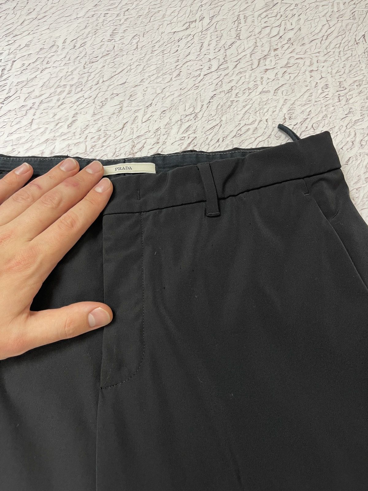 Prada Prada nylon black flared pants made in Italy size 42 Size 28" / US 6 / IT 42 - 10 Thumbnail