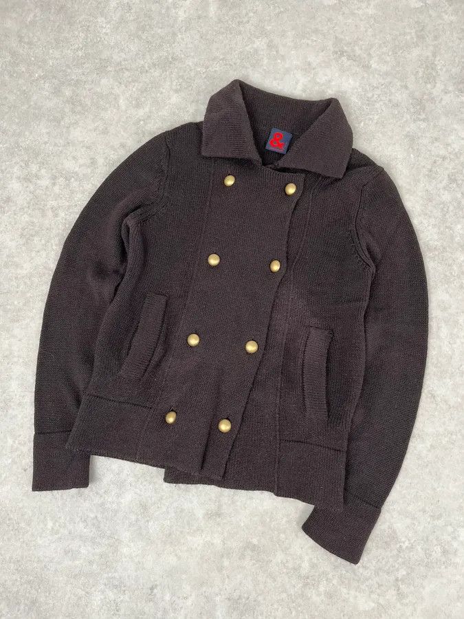 Dolce & Gabbana 1990s Dolce & Gabbana Wool Brown Buttoned Cardigan Jacket Size US XS / EU 42 / 0 - 4 Thumbnail