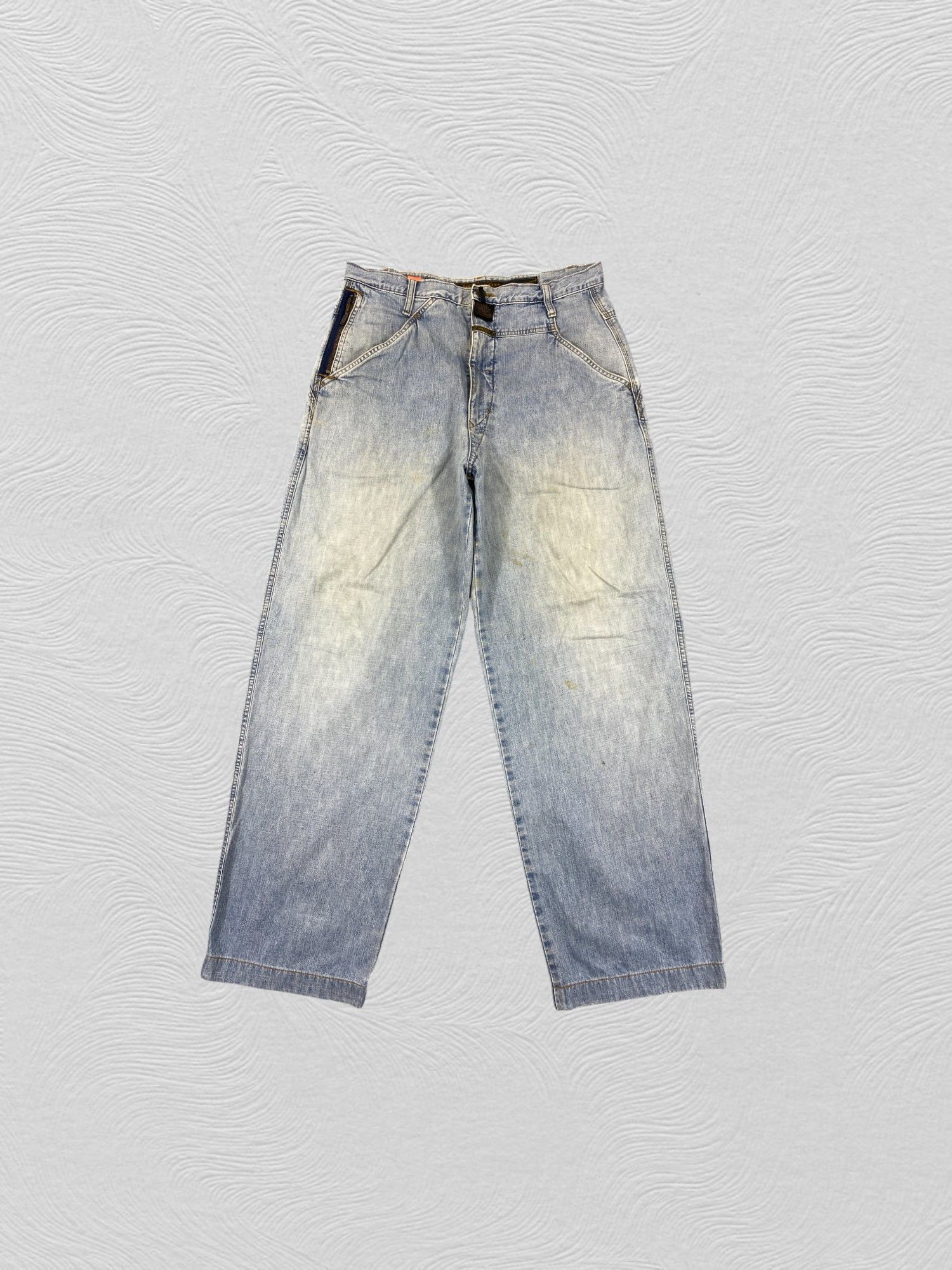 If Six Was Nine Vintage MFG LGB IfSixWasNine Style Denim Jeans-JN3922 Size US 33 - 1 Thumbnail