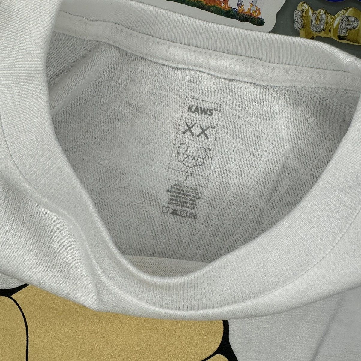 Kaws Kaws Skeleton New Fiction Tee White Large Brand New Size US L / EU 52-54 / 3 - 3 Thumbnail