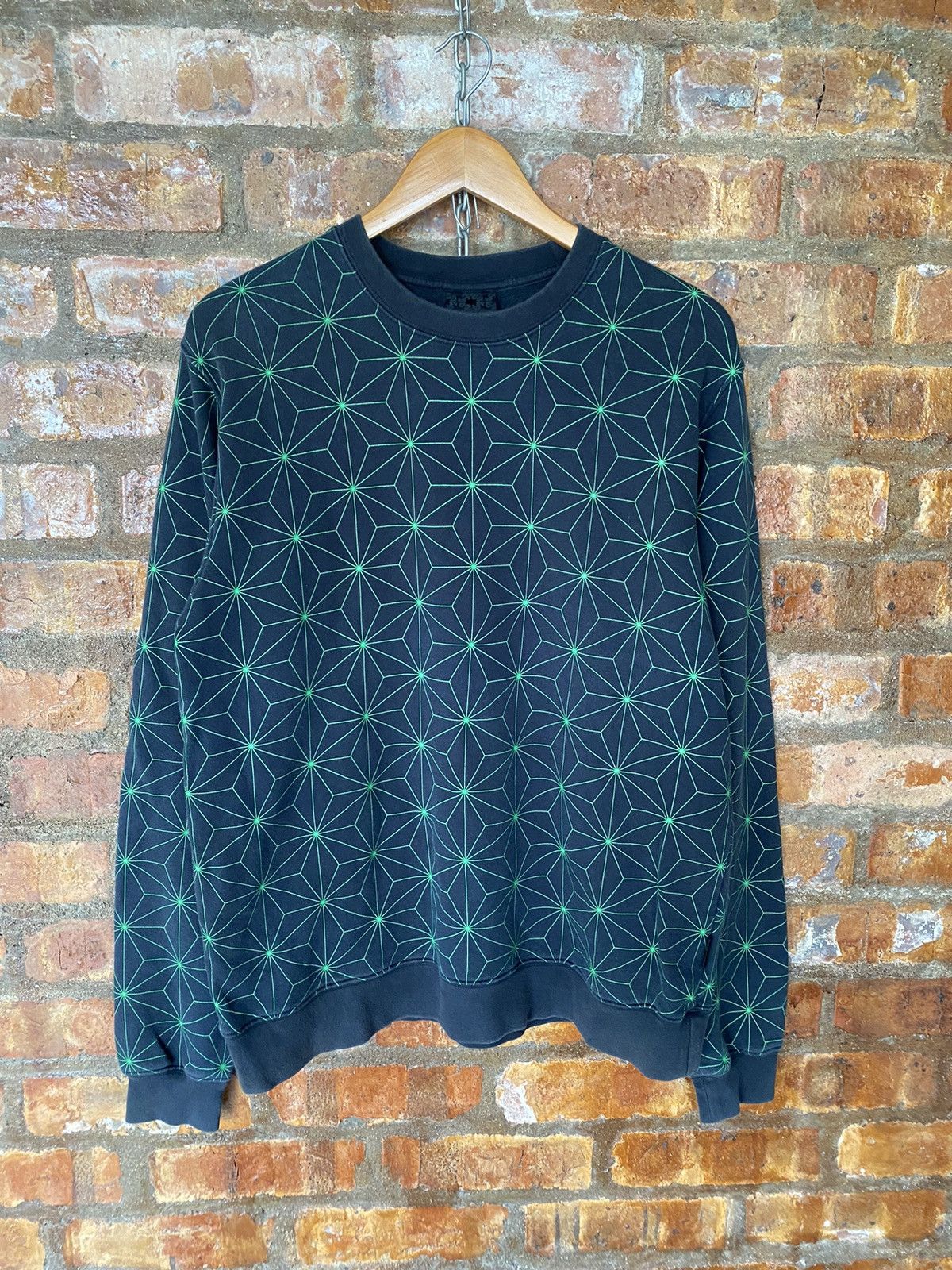 Swagger 2008 Swagger psychedelic illustration green sweatshirt Size US L / EU 52-54 / 3 - 2 Thumbnail