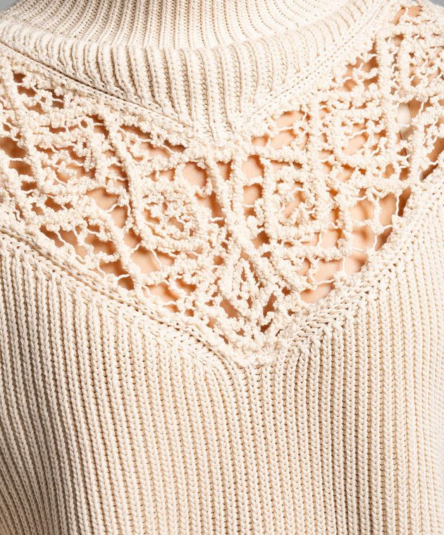 Jil Sander o1y1025 Turtleneck Sweater in Ivory Size XXL / US 16-18 / IT 52-54 - 5 Thumbnail