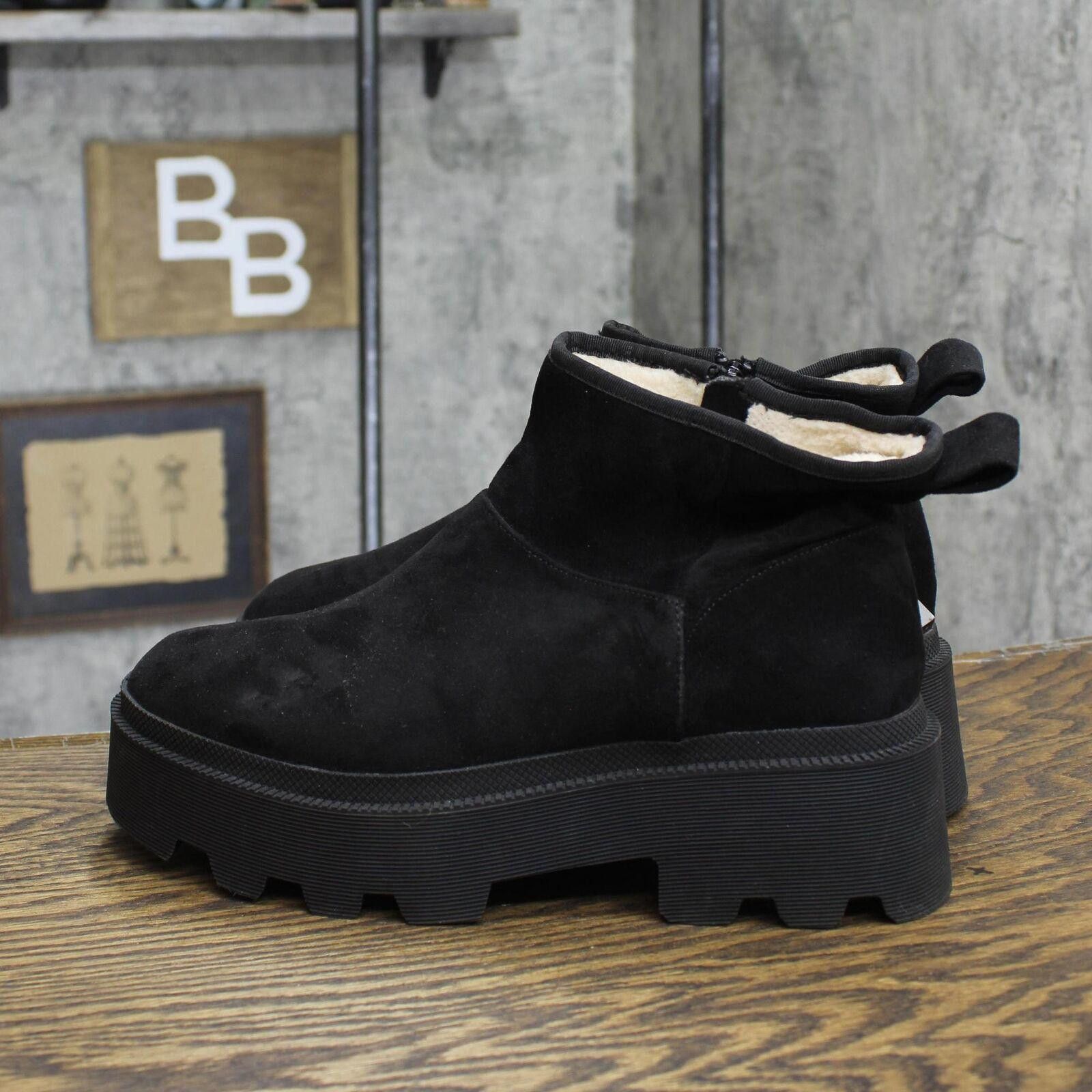 Designer Universal Thread Rowland Winter Boots 88912221 Black 9M Size US 9 / IT 39 - 8 Thumbnail