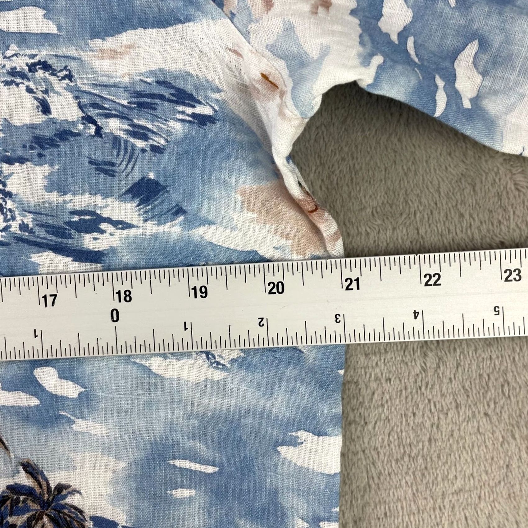 Peter Millar VINTAGE Peter Millar Shirt Men Medium Blue Frost Tropics 100% Linen Crown Sport NWT 00 Size US M / EU 48-50 / 2 - 6 Thumbnail