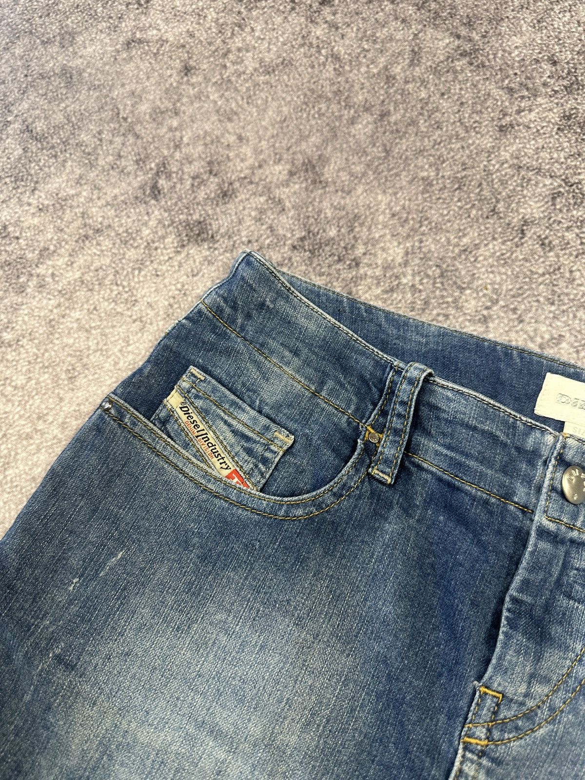Diesel × Vintage Y2K Vintage Denim Mini Skirts Diesel Alt Streetwear Rare S Size 27" / US 4 / IT 40 - 3 Thumbnail