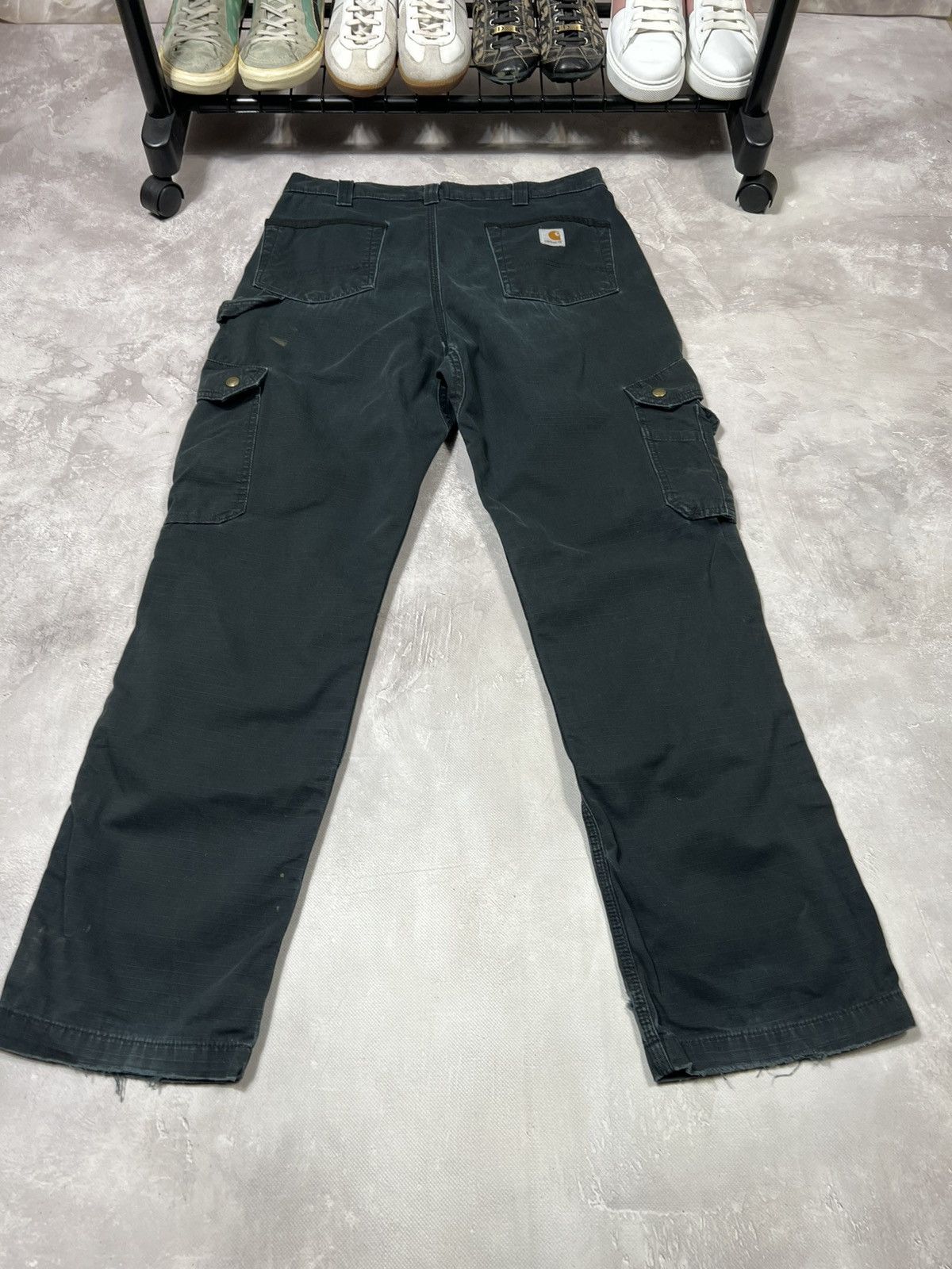 Carhartt Vintage Carhartt Distressed Workwear Baggy Cargo Pants Size US 32 / EU 48 - 2 Thumbnail