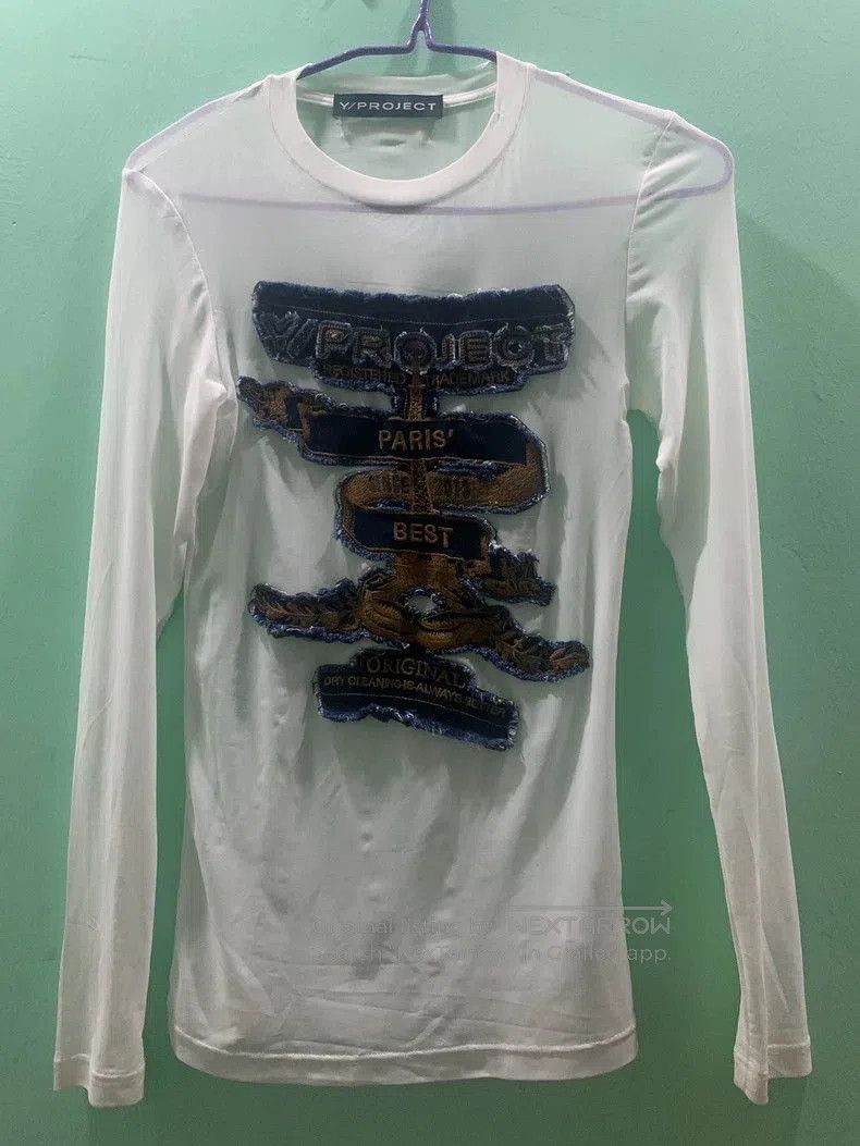 Y/Project Y/Project Sheer Patchwork Long Sleeve Top . Size US S / EU 44-46 / 1 - 1 Thumbnail