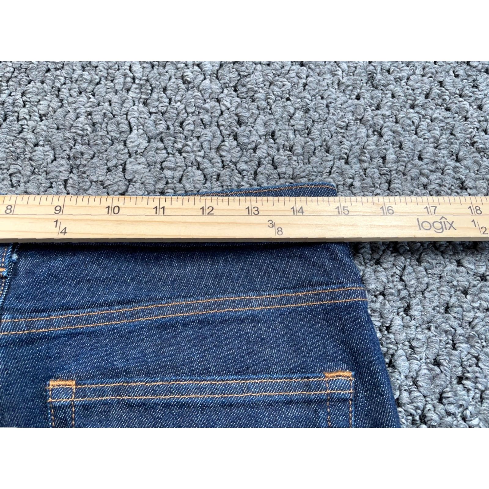 Everlane Everlane Jeans Women's 27 Regular (30/28) Dark Blue Stretch Ankle Mid-Rise Size 30" / US 8 / IT 44 - 6 Thumbnail