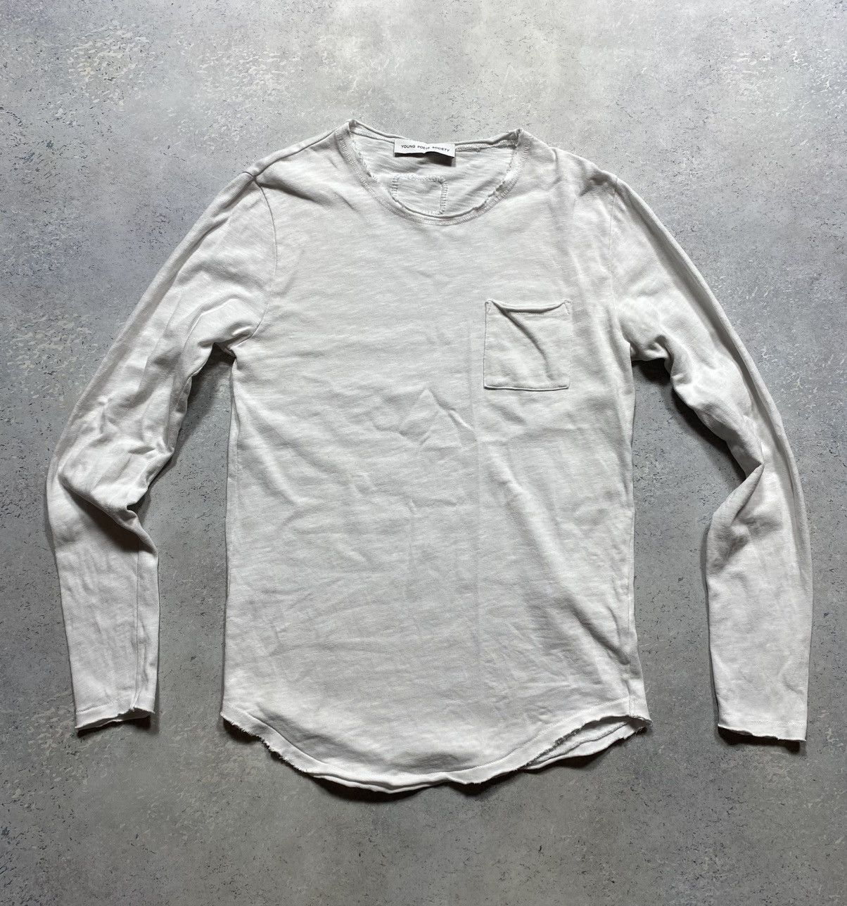Thom Krom Young Poets Society white distressed sweater Size US S / EU 44-46 / 1 - 1 Thumbnail