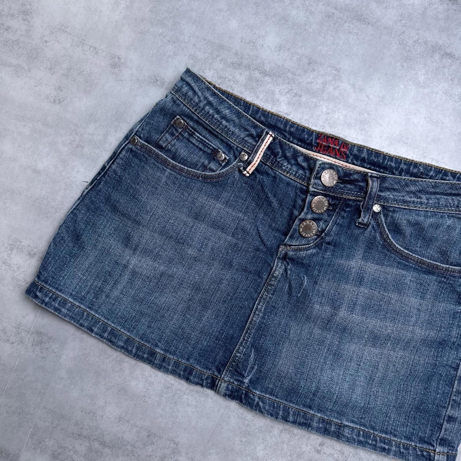 Other Y2K Zana Di Mini Denim Skirt Size 27" / US 4 / IT 40 - 2 Thumbnail