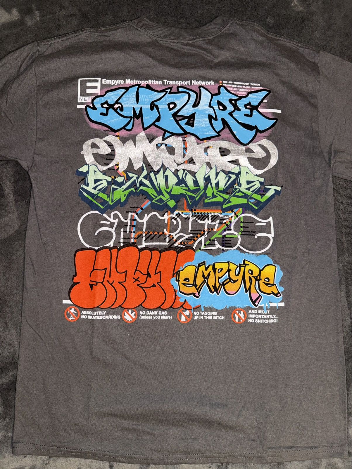 Empyre Empyre Metro Zoomin Grey Long Sleeve T-Shirt MD Size US M / EU 48-50 / 2 - 2 Thumbnail