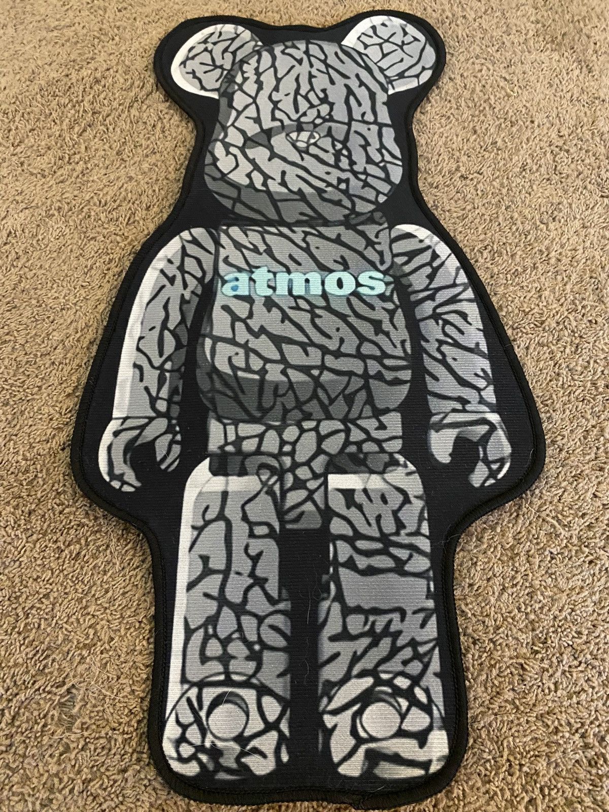 Other Atmos BE@RBRICK Elephant Print Rug – Rare Sneaker Decor Size 32 - 3 Thumbnail