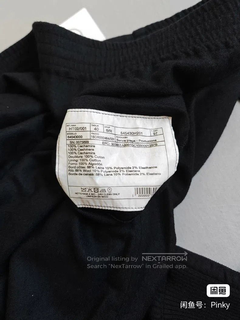 Other Hermes Men's cashmere sport leisure pants, navy blue, 100% Size US 40 / EU 56 - 5 Thumbnail