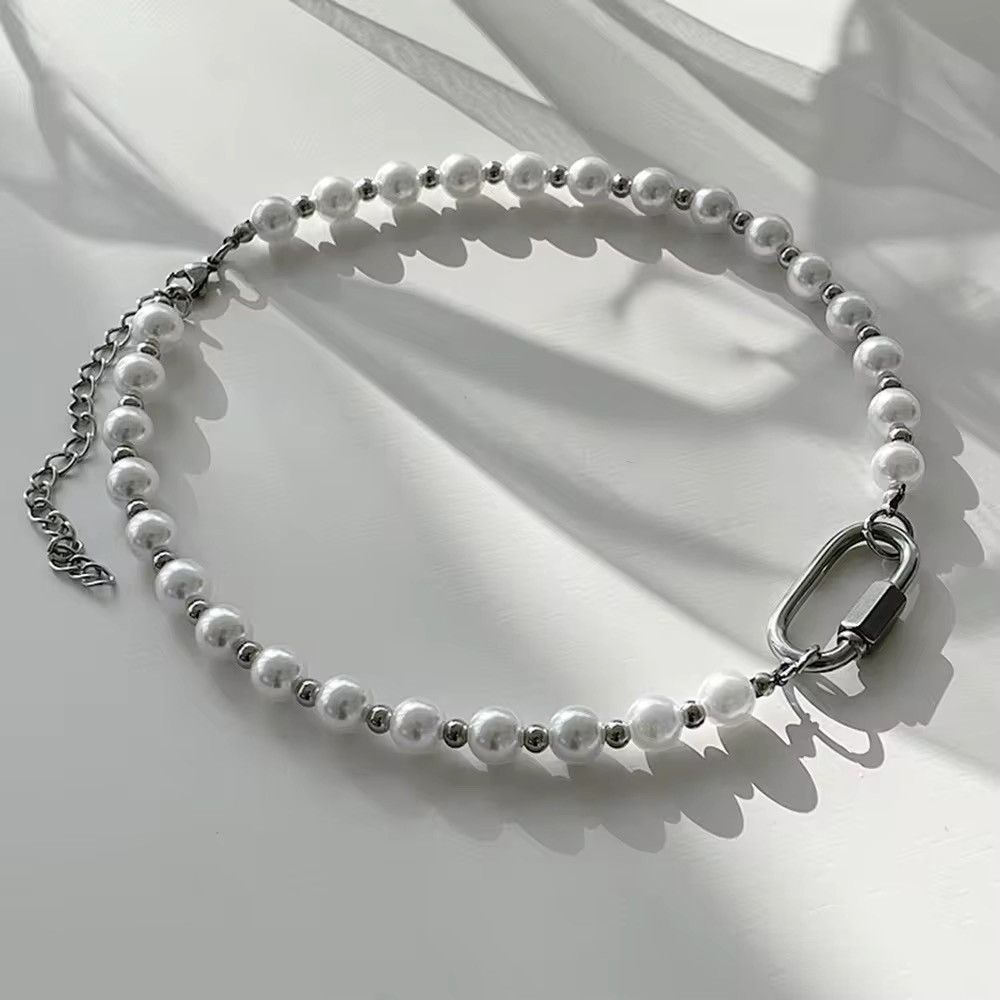 A$AP Rocky × Jewelry × Vintage Carabiner Pearl Stitch Necklace Size ONE SIZE - 3 Thumbnail
