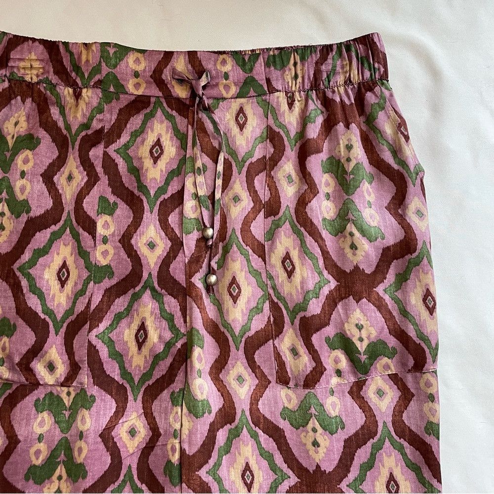 Zara New Zara Satin Viscose Elastic Waist Drawstring Pants Size Size 28" / US 6 / IT 42 - 3 Thumbnail