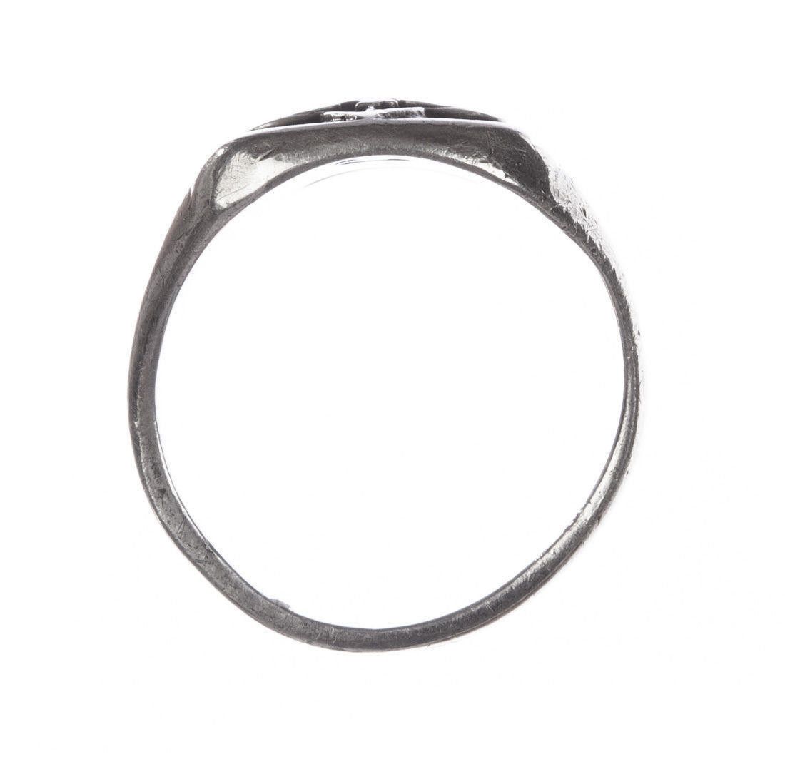 Designer Sterling Silver Boy Scout Ring Recast Alberto Juan Size ONE SIZE - 3 Thumbnail