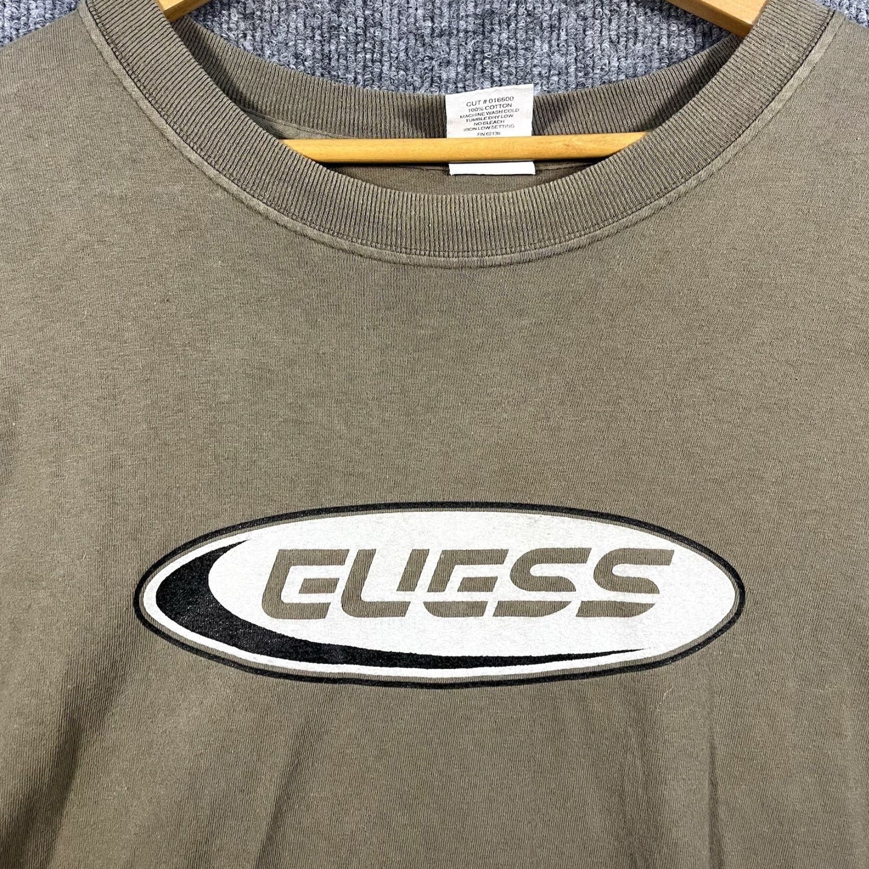 Guess VINTAGE Guess Jeans Logo Long Sleeve Crew Neck T-Shirt USA Mens XL Green 90s Logo Graphic Print Size US XL / EU 56 / 4 - 2 Thumbnail