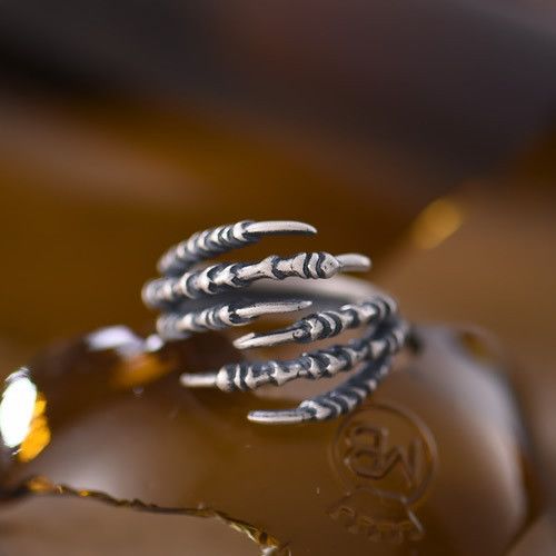 Jewelry Skull Punk Jewelry Rings Open Size Chrome Ring (Size 7-13) Size ONE SIZE - 1 Thumbnail