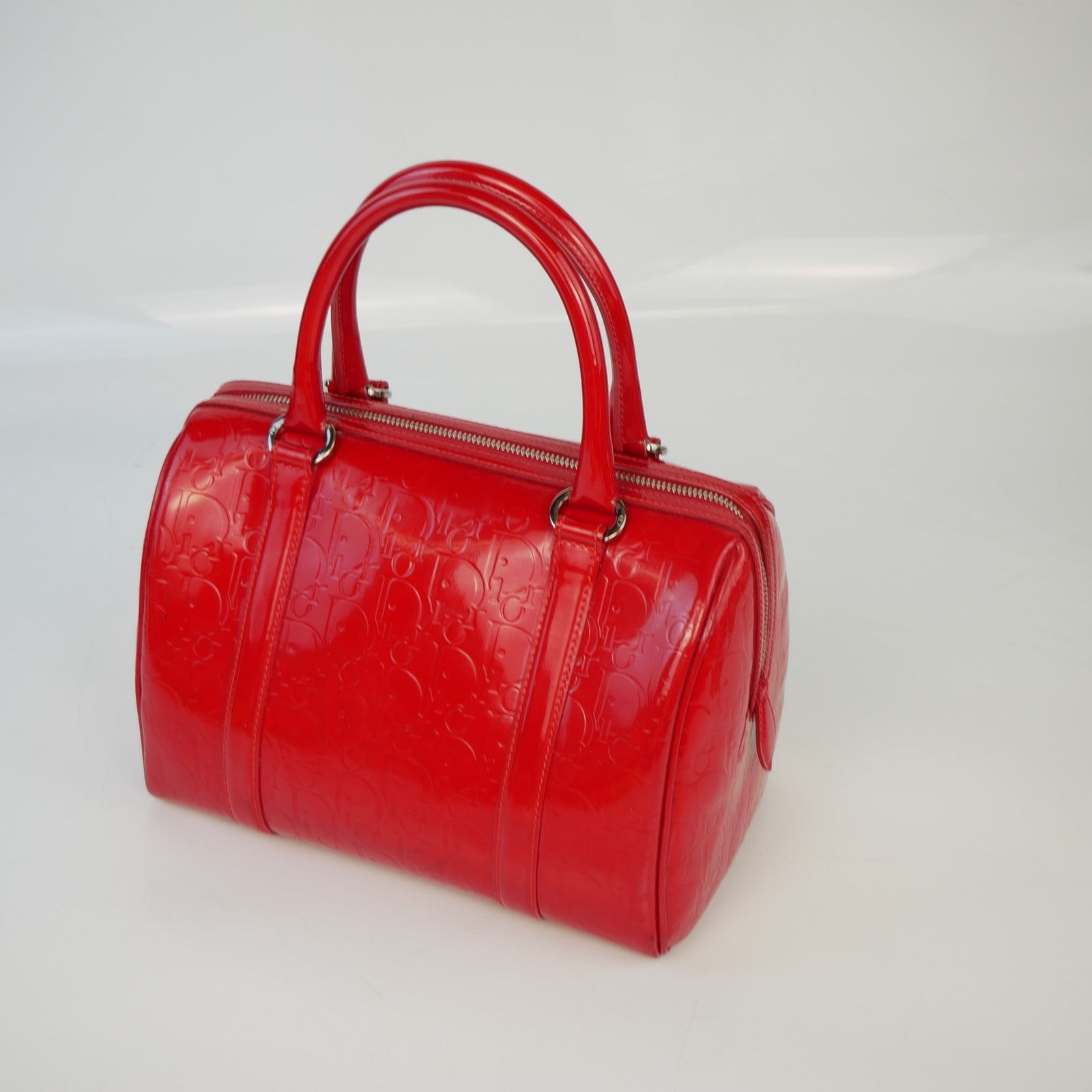 Dior Dior Oblique Patent Leather Boston Bag Size ONE SIZE - 3 Thumbnail