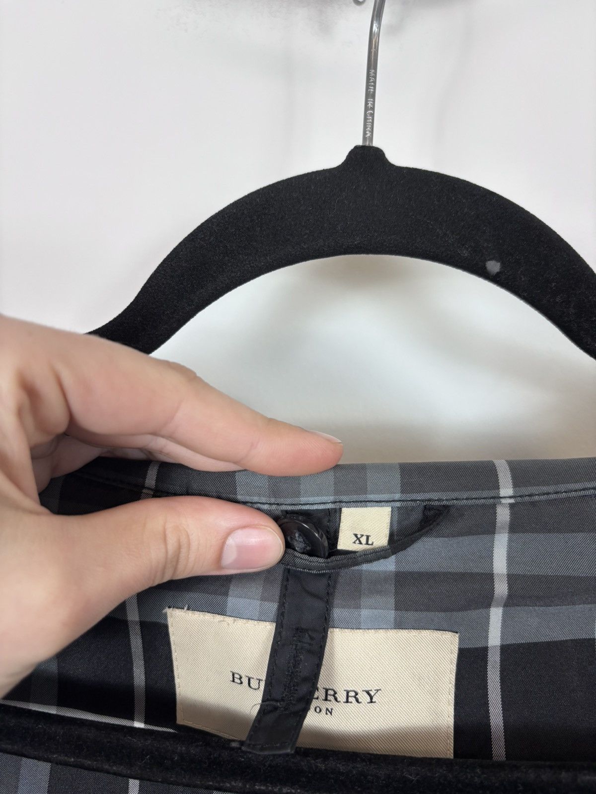 Burberry Burberry London Men’s Black Trench Coat Nova Check Lined Size US XL / EU 56 / 4 - 15 Thumbnail
