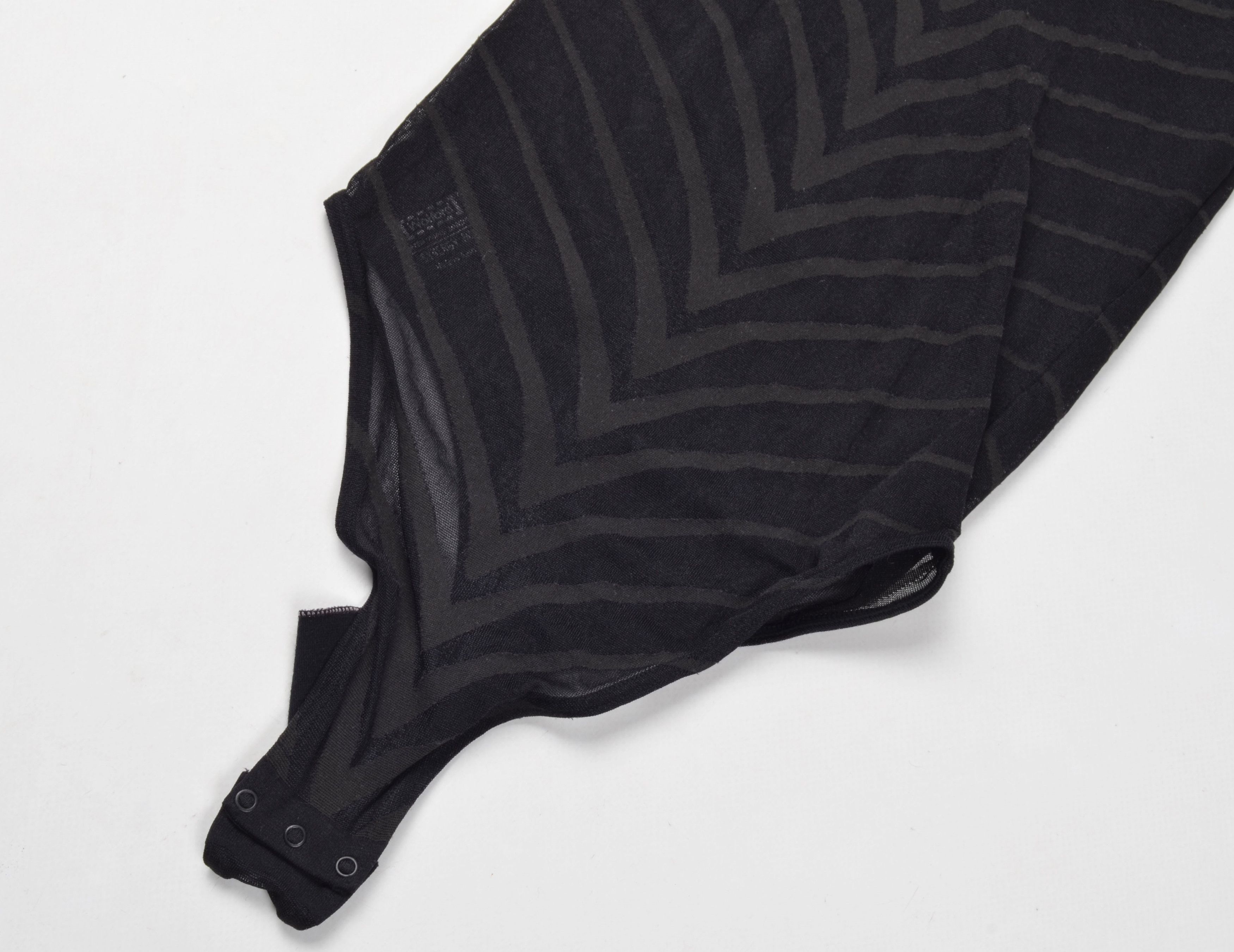 Vintage × Wolford Wolford Y2K Mesh Striped Coquette String Cami Bodysuit Size ONE SIZE - 6 Thumbnail