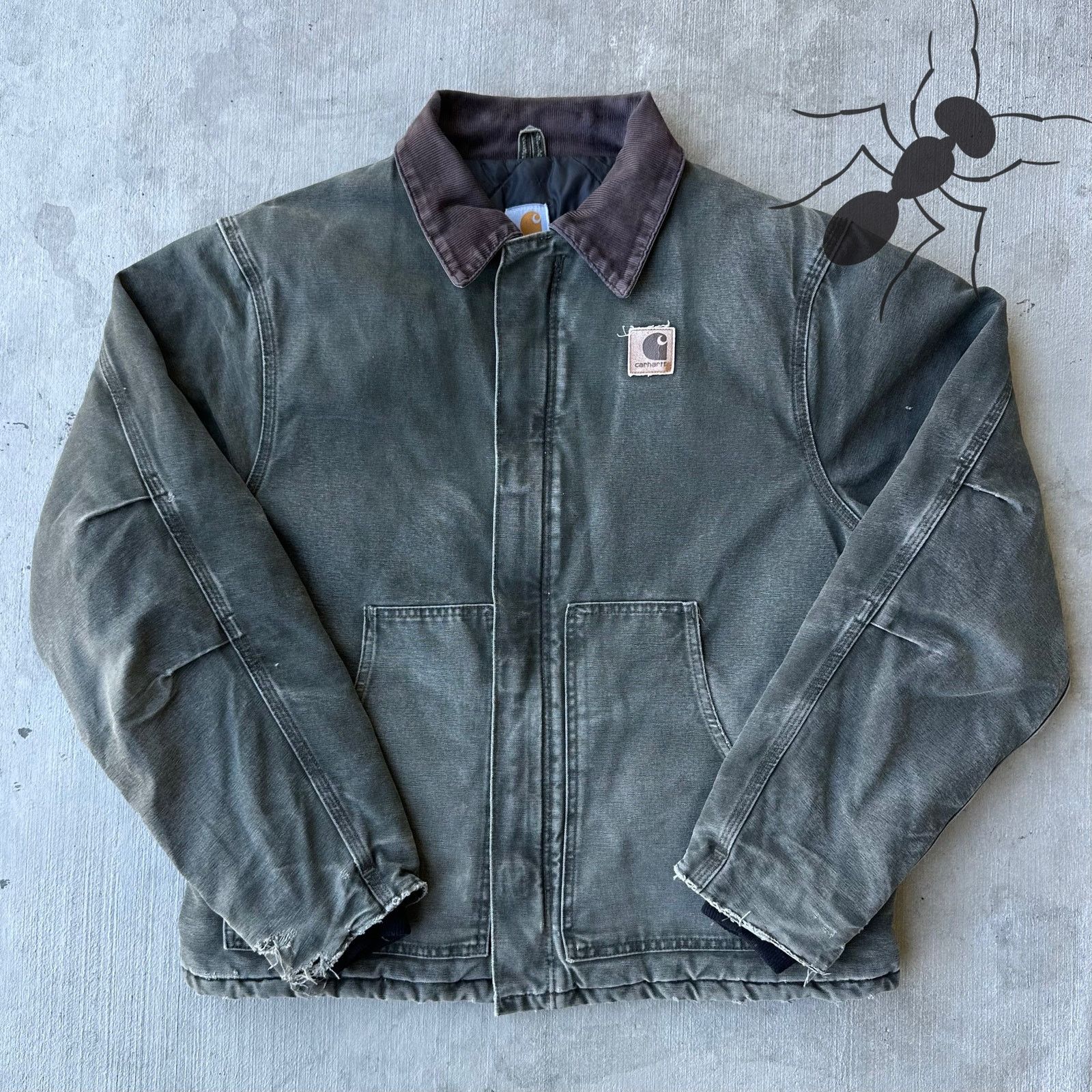 Carhartt × Vintage Petrol blue Carhartt Arctic jacket J02 J22 