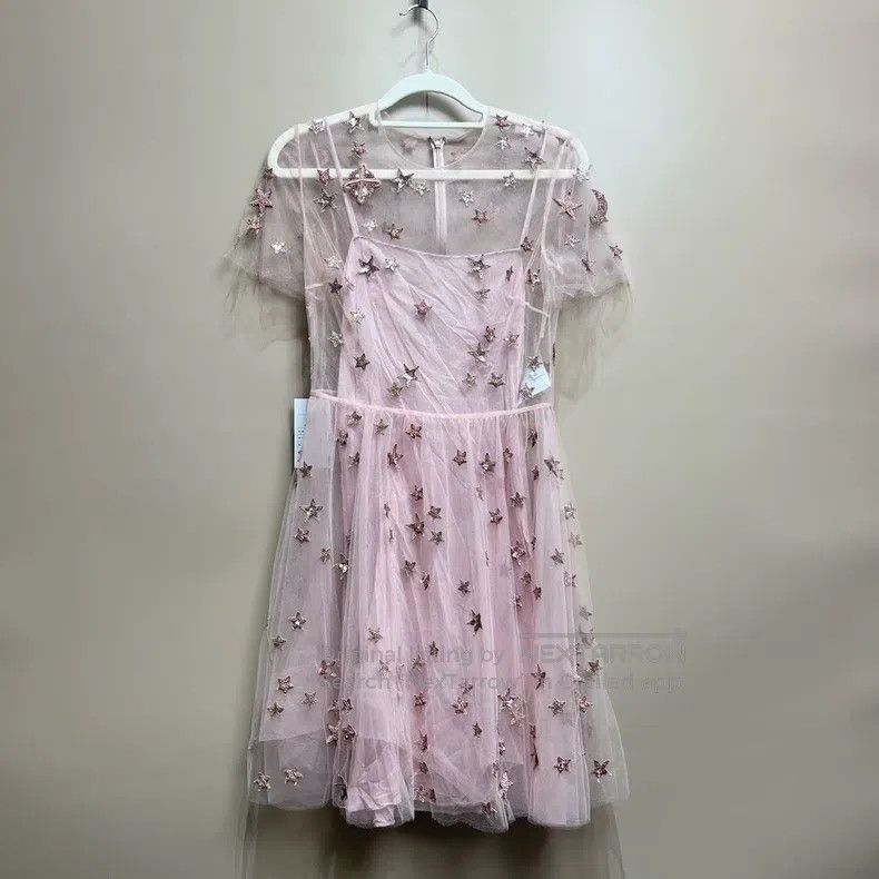 Valentino Valentino Pink star and moon beaded dr Size S / US 4 / IT 40 - 1 Thumbnail