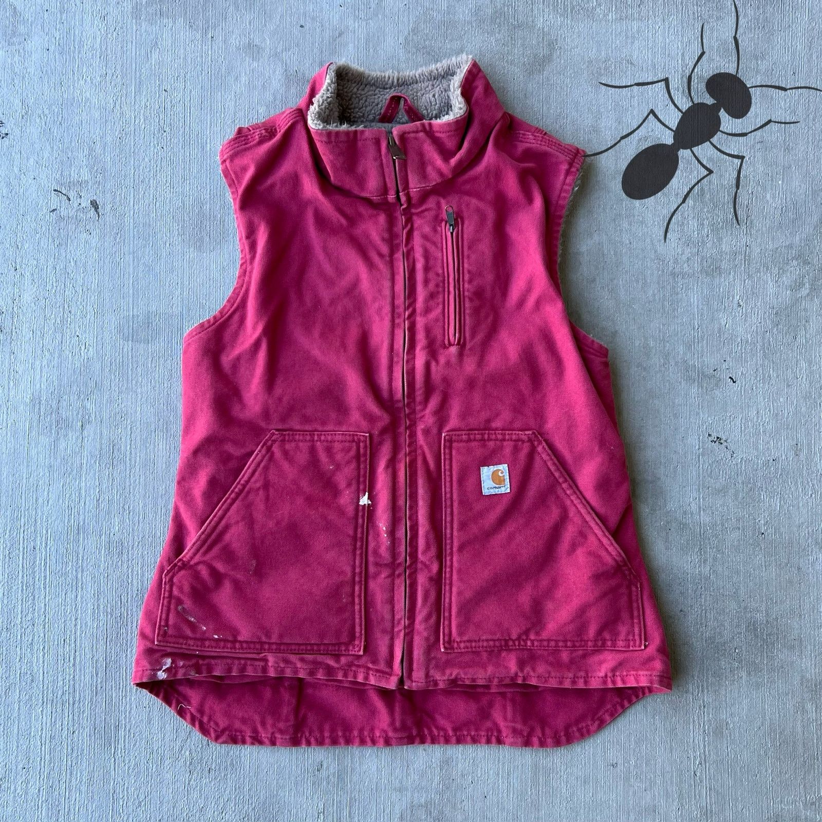 Carhartt × Vintage Carhartt WOMENS V001 pink work wear vest Size US XS / EU 42 / 0 - 1 Thumbnail