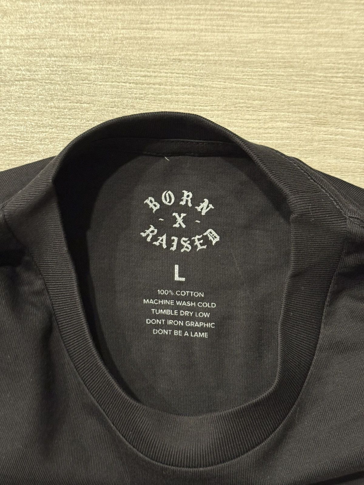 Born X Raised BORN X RAISED UNION LA FRONTMAN Rocker Tee Black Sz L Large Size US L / EU 52-54 / 3 - 3 Thumbnail