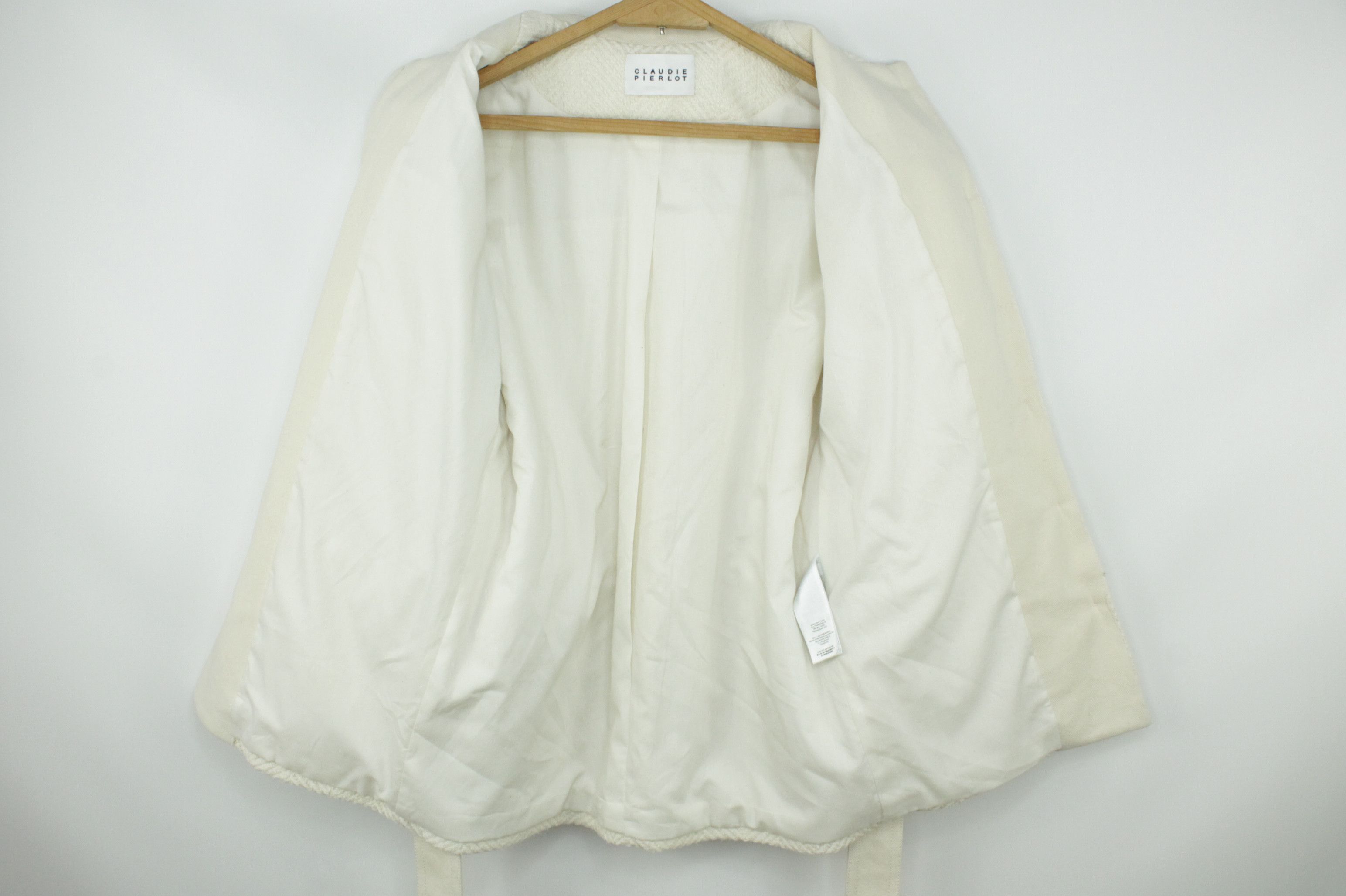 Other Claudie Pierlot Gerome Belted Cotton-Blend Twill Jacket Size XS / US 0-2 / IT 36-38 - 14 Thumbnail