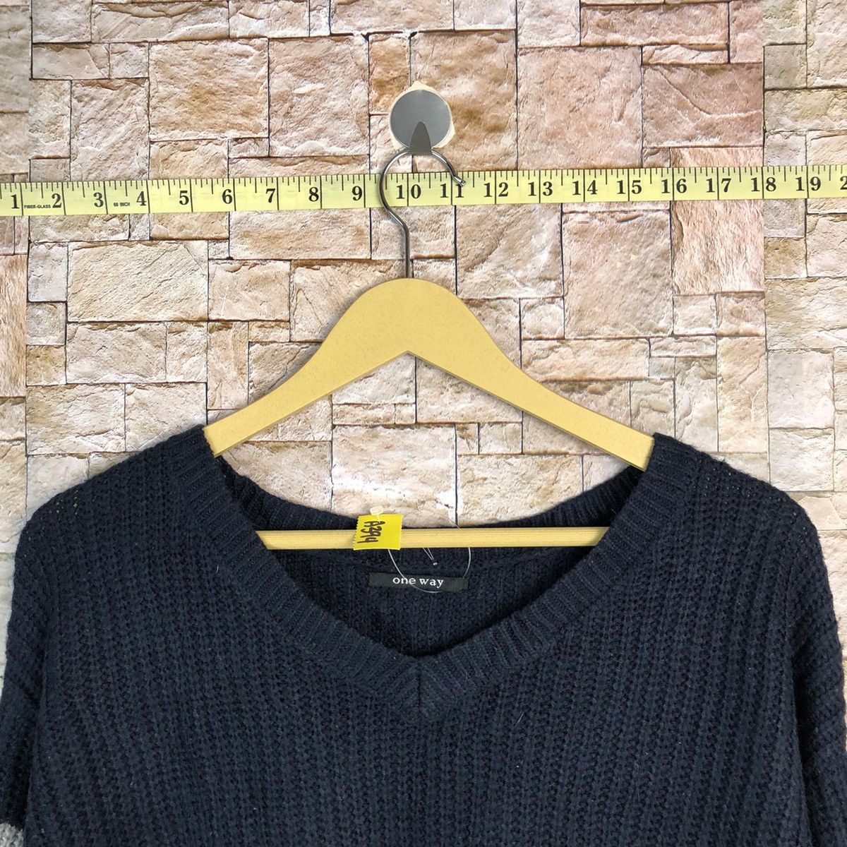 Homespun Knitwear One Way Stripe Dark Blue Knitwear #A394 Size M / US 6-8 / IT 42-44 - 4 Thumbnail