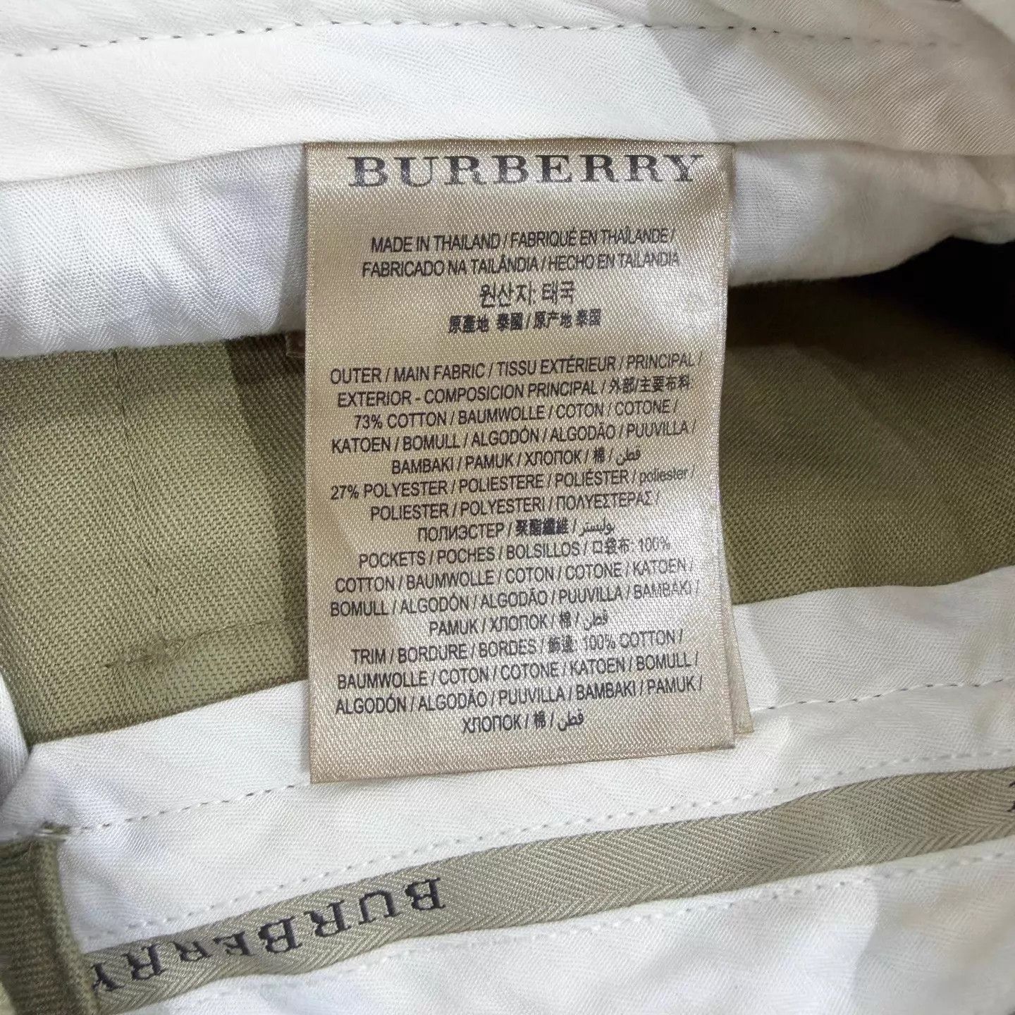 Burberry Burberry 99 New Khaki Cargo Col Logo Embroidery 46 Size US 30 / EU 46 - 4 Thumbnail