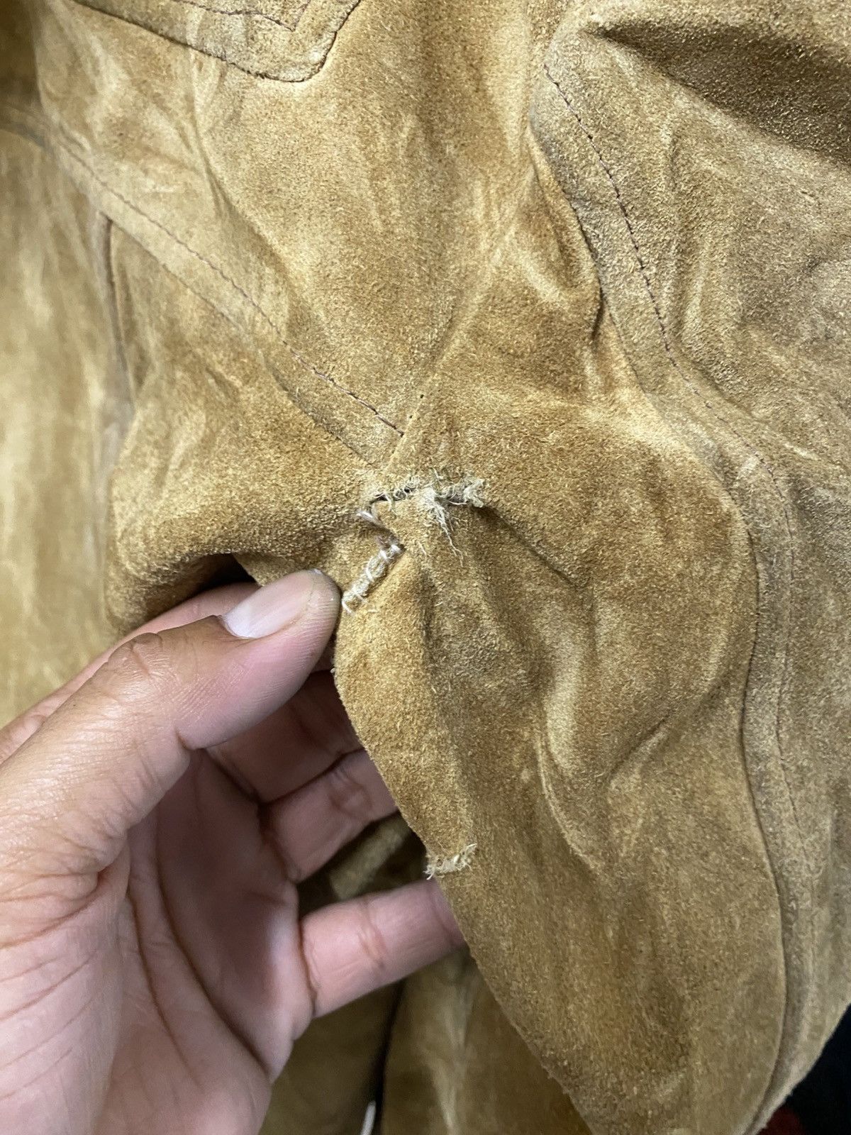 London Fog Vintage 70s London Fog Suede Split-Hood Parka | Talon Zip Size US L / EU 52-54 / 3 - 11 Thumbnail