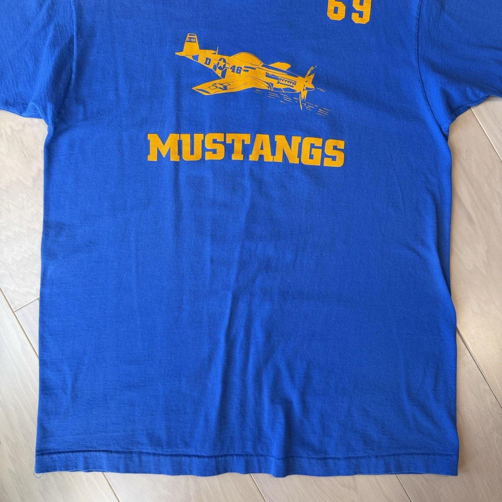 Vintage Vintage P51 Mustang Shirt XL Blue 90s Military Fighter Jet Size US XL / EU 56 / 4 - 4 Thumbnail