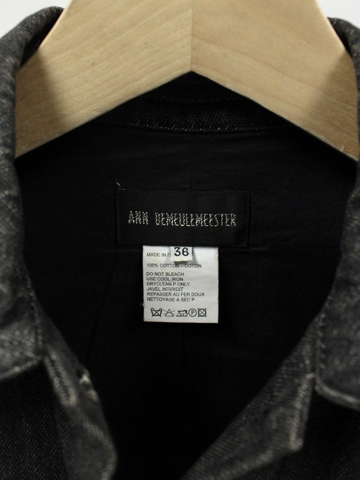 Ann Demeulemeester F/W00 Ann Demeulemeester Denim Trucker Jacket Size XS / US 0-2 / IT 36-38 - 4 Thumbnail