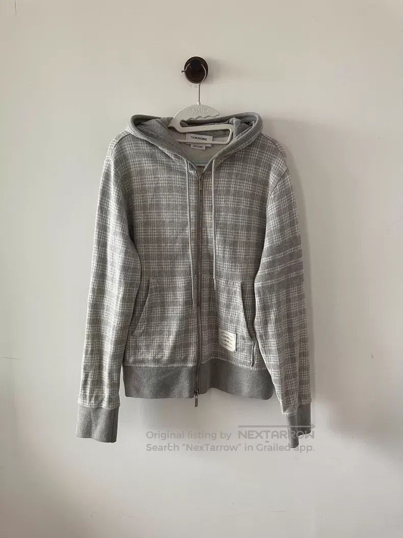 Thom Browne Thom Browne Plaid Zip-Up Hoodie Size US M / EU 48-50 / 2 - 1 Thumbnail