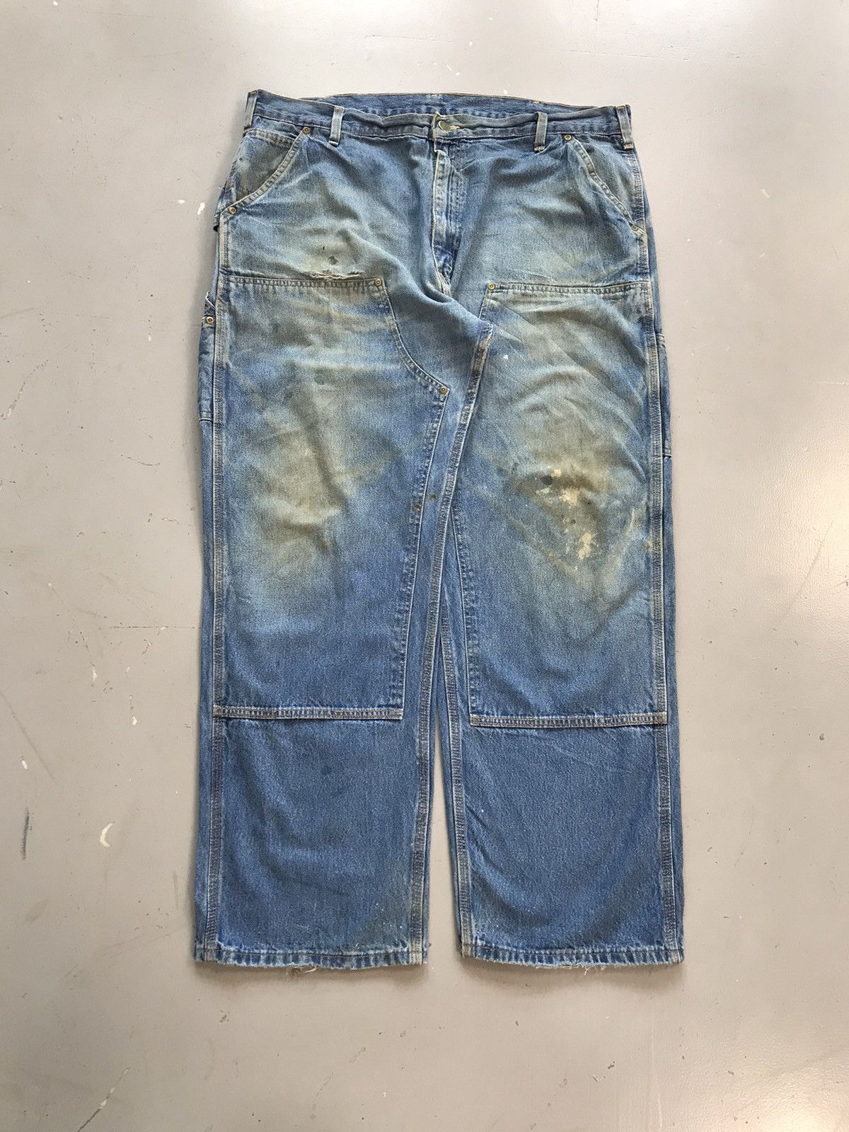 Carhartt × Vintage Vintage Carhartt B273 DST double knee carpenter denim Size US 41 - 1 Thumbnail