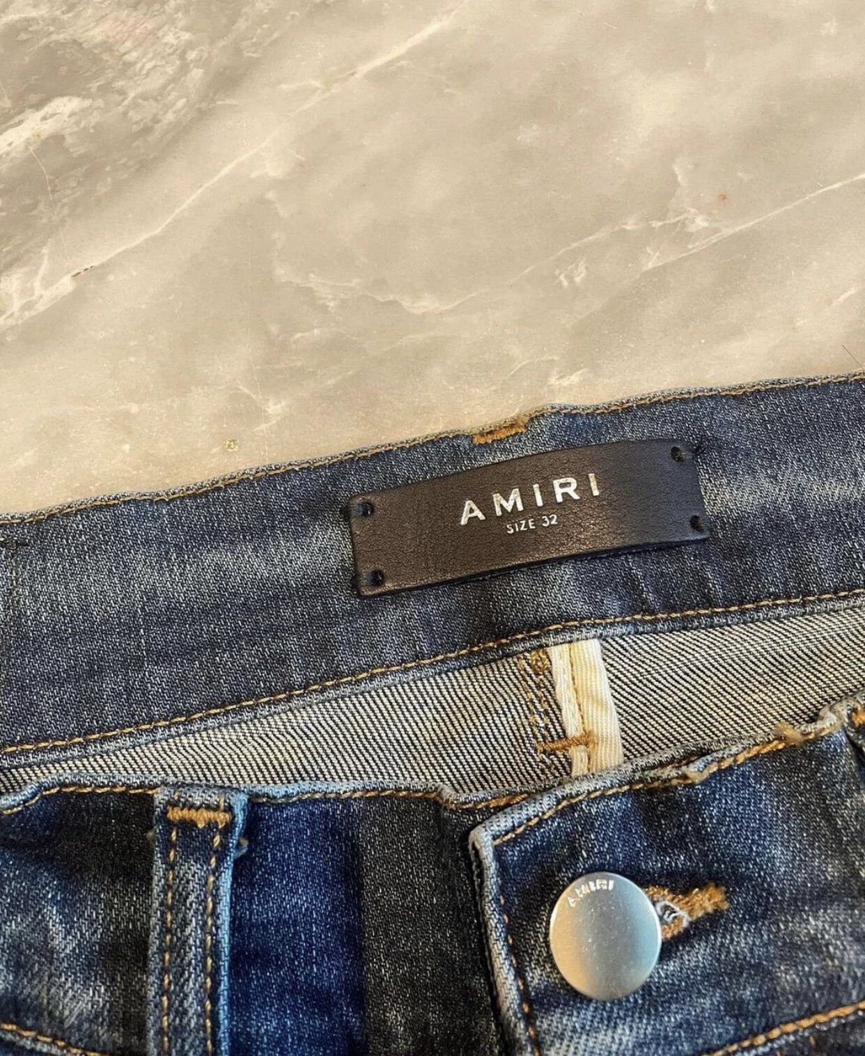 Amiri amiri limited edition blue patch denim jeans Size US 32 / EU 48 - 2 Thumbnail