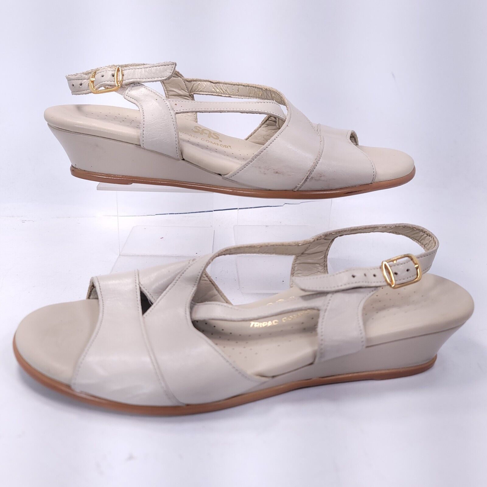 SAS SAS Tripad Comfort Ankle Strap Sandal Womens Size 8.5 Beige Size US 8.5 / IT 38.5 - 5 Thumbnail